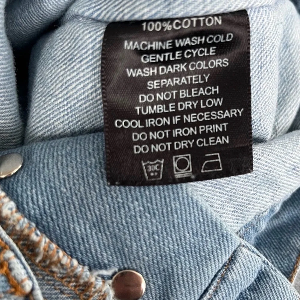 Maniere De Voir Eccentric Inside Out Distressed Grunge Jeans Sz UK 8 / US 4 - Picture 6 of 8